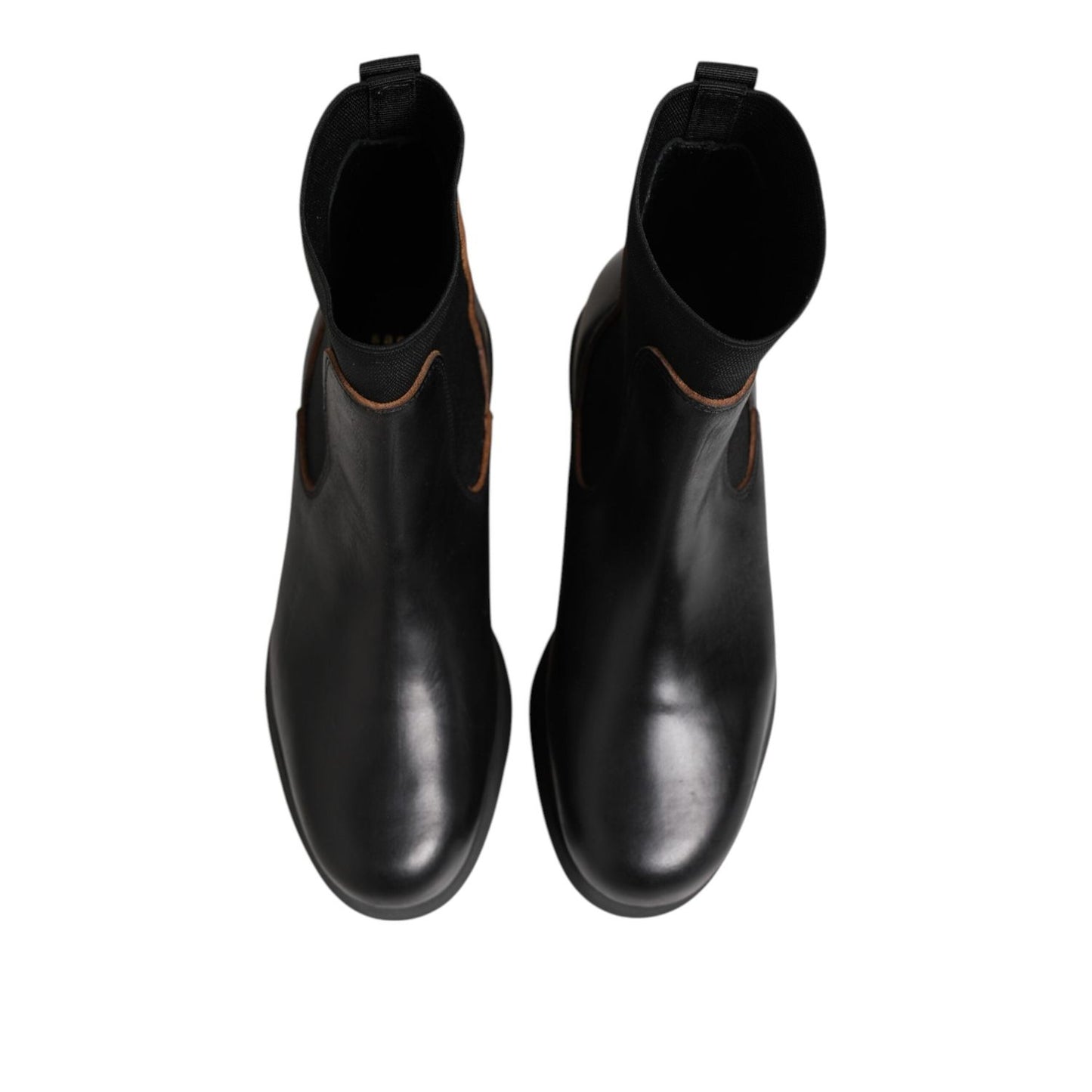 Sacai Black Chelsea Leather Pull On Women Ankle Boots Shoes LA12617-40