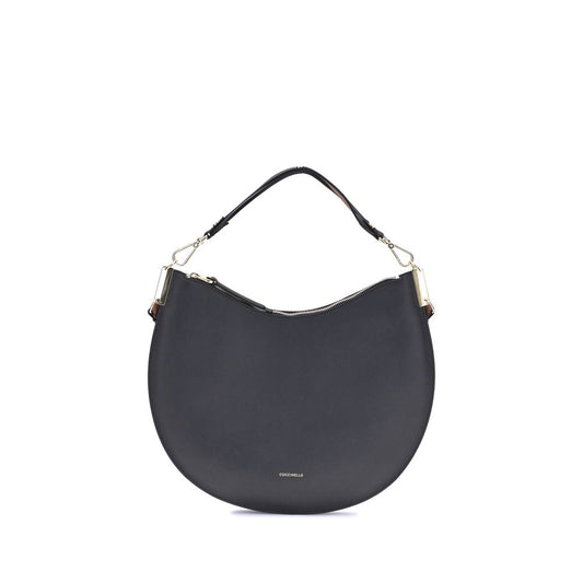 Coccinelle Black Calf Leather Bos Taurus Shoulder Bag