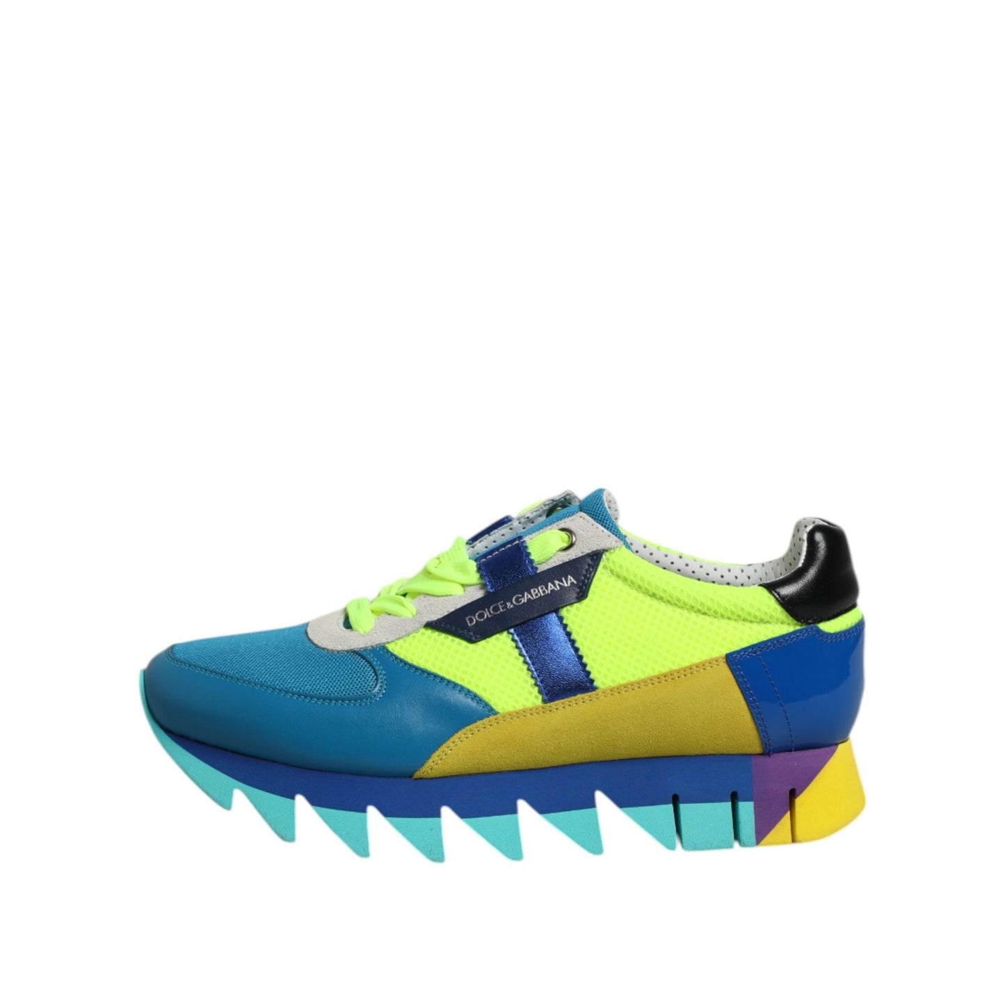 Dolce & Gabbana Multicolor Leather Low Top Men Sneakers Shoes