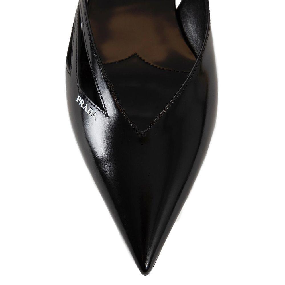 Prada Brushed Leather Cut-Out Ballerina Flats PR-8802736931028-38