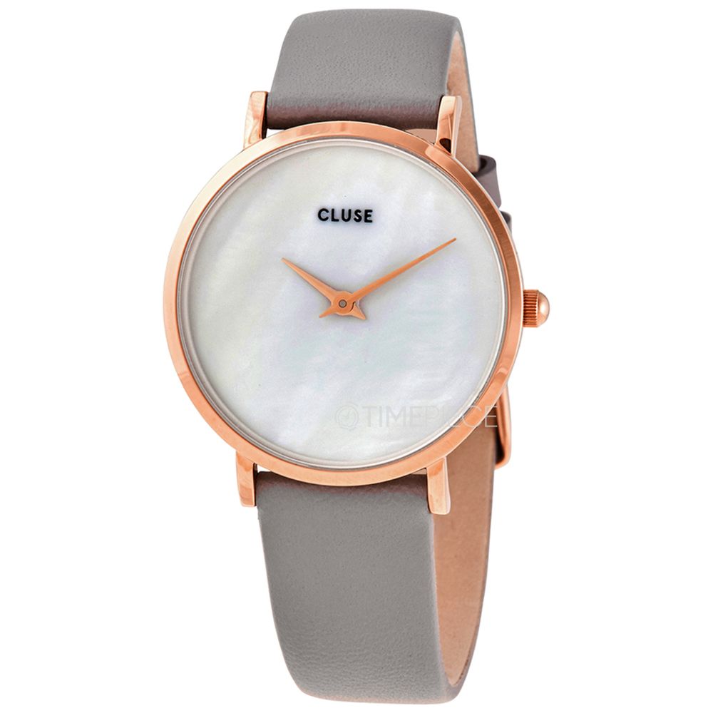 Cluse Gray Leather Watch