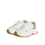 Dolce & Gabbana White Gold Daymaster Low Top Sneakers Shoes LA12667-37
