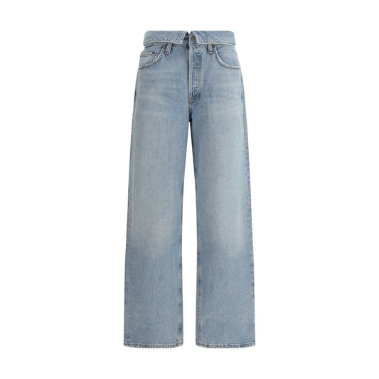 Agolde Light Blue Cotton Jeans Denim