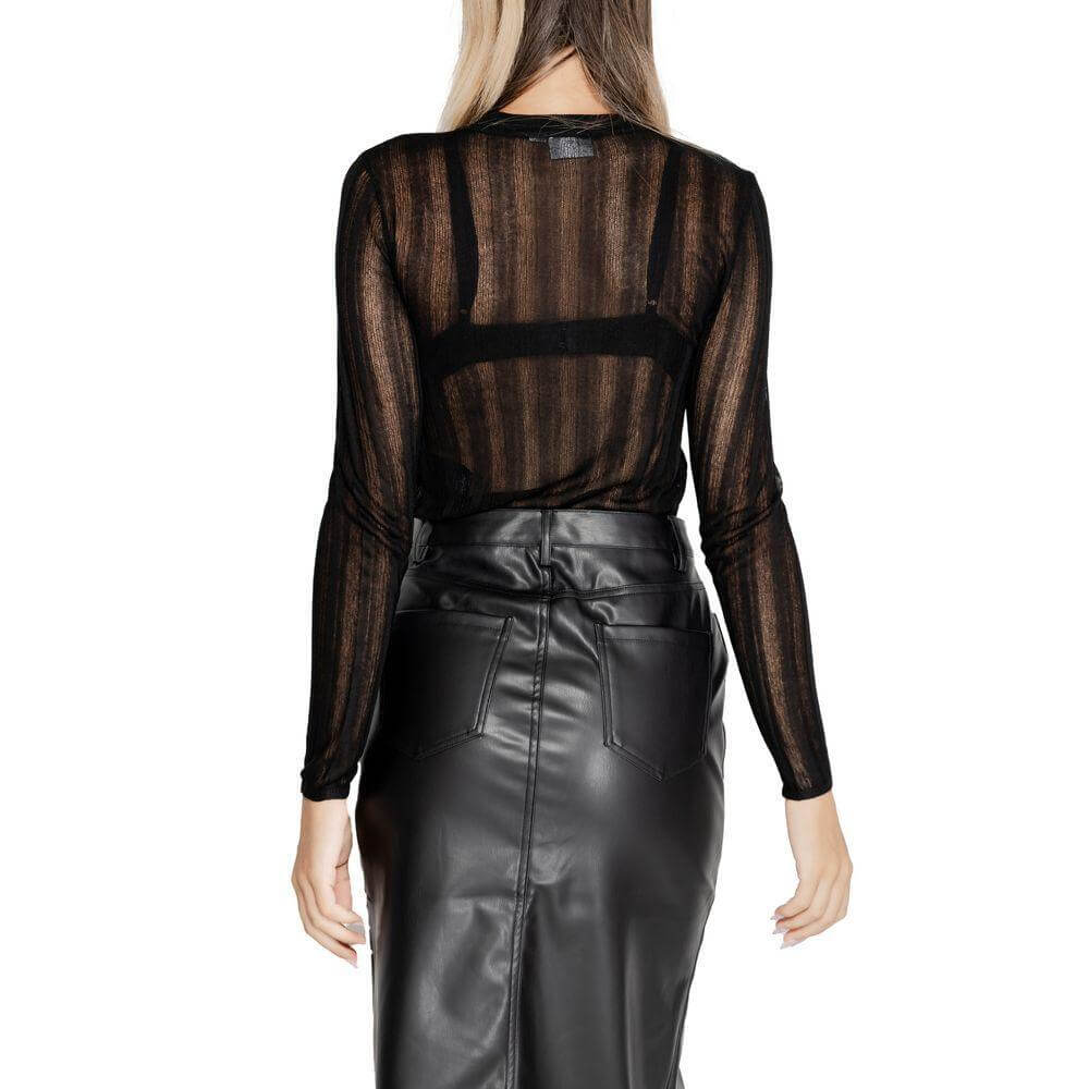 Vila Clothes Black Viscose Sportswear VI-15186300009-IT40|S