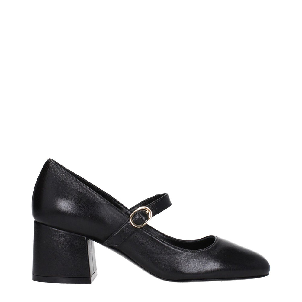 Stuart Weitzman Black Leather Mid Heel Pumps ST-9250415804681-EU41/US11
