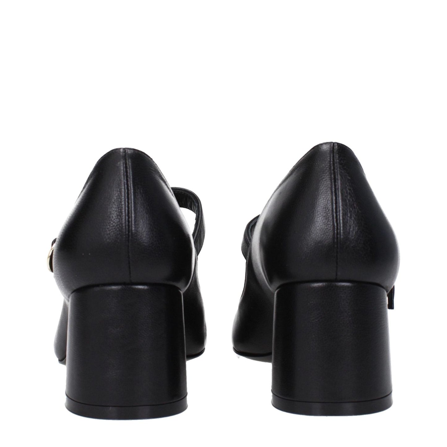 Stuart Weitzman Black Leather Mid Heel Pumps ST-9250415804681-EU41/US11