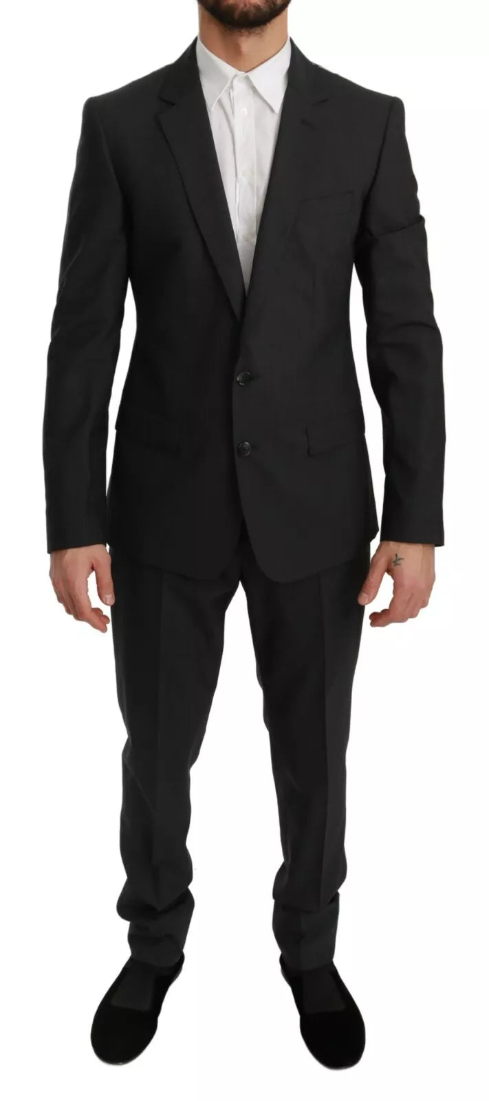 Dolce & Gabbana Slim Fit MARTINI Wool Gray Suit KOS1766-48