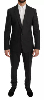 Dolce & Gabbana Slim Fit MARTINI Wool Gray Suit KOS1766-48