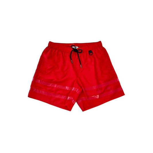 Iceberg Red Polyester Men's Swim Short