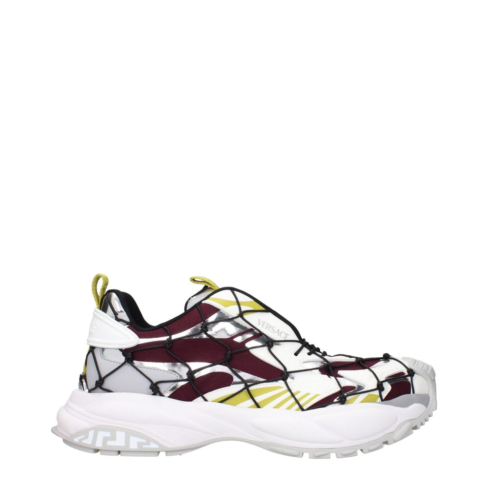 Versace Red Fabric Athletic Sneakers VE-15248534733065-EU43/US10