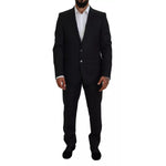 Dolce & Gabbana Melange Grey Wool 2 Piece MARTINI Suit KOS2002-52