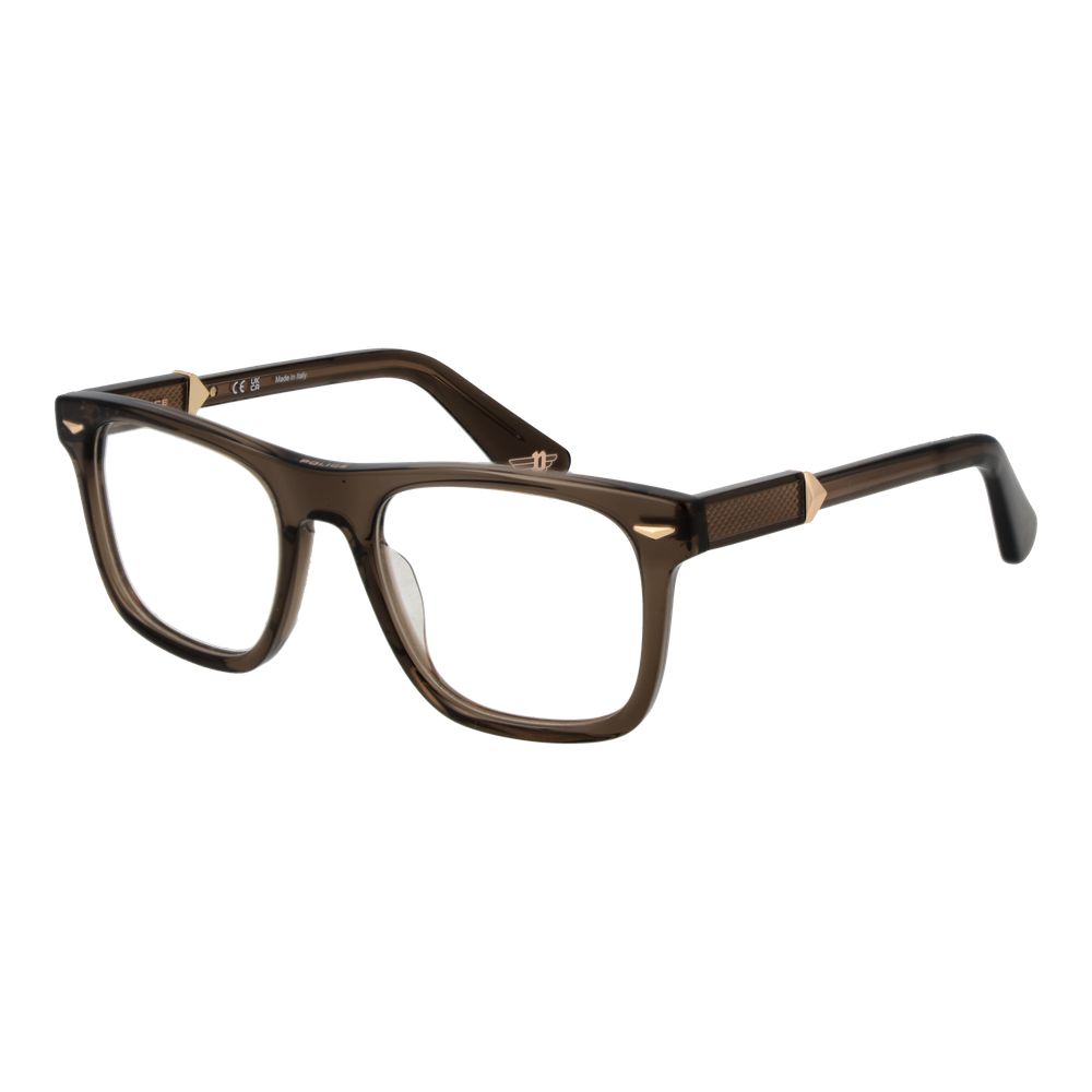 Police Brown Cellulose Acetate Glasses (Frames)