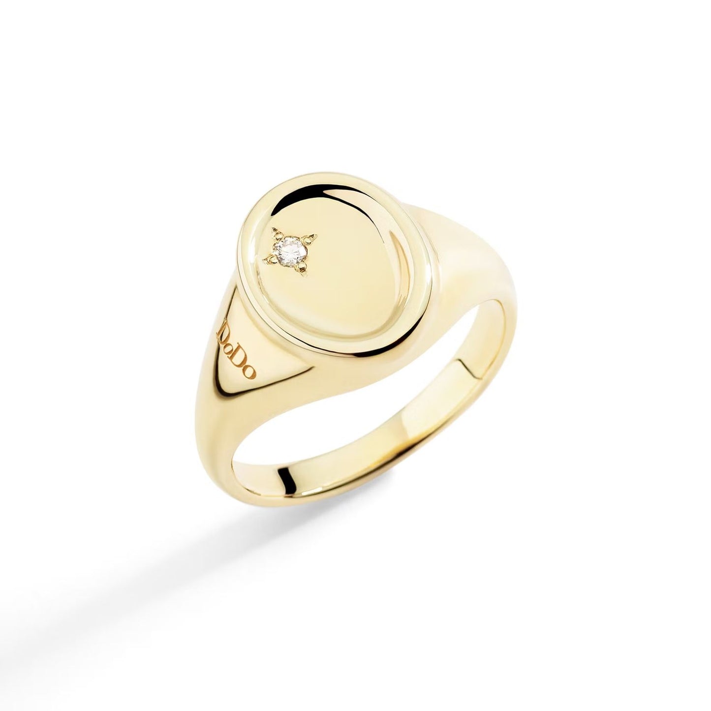 Gold ring featuring a diamond by ANELLI DODO MOD. DAC5000SIGNEDB09G47, showcasing elegance and style.
