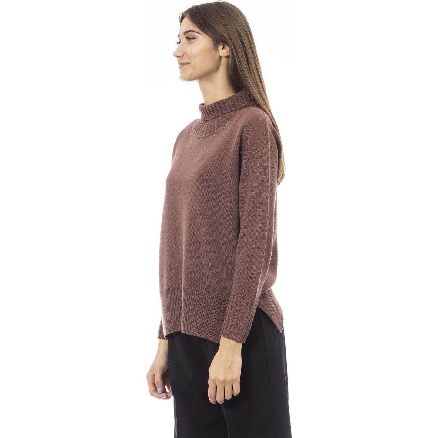 Alpha Studio Sweaters AD8400HE_5022CIOCCOLATO:401227