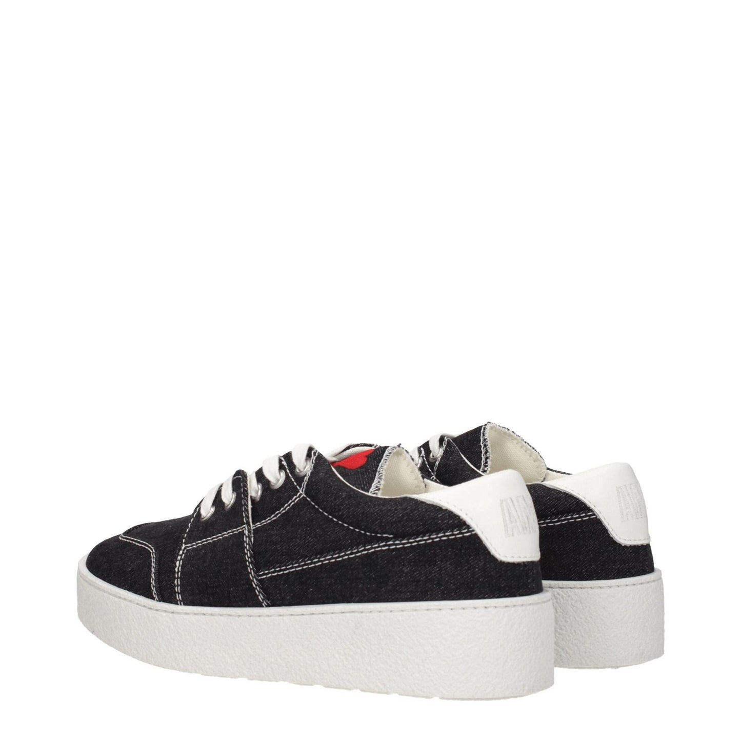 Ami Paris Black Fabric Low Tops AM-8547335241993-EU40/US7
