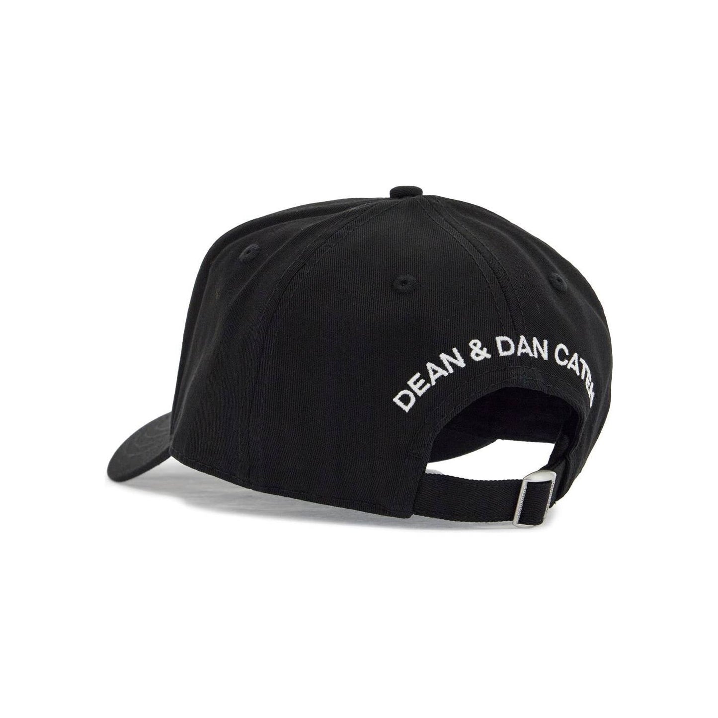 Dsquared2 black adjustable curved brim embroidered baseball cap Scarves Hats & Gloves Dsquared2 Black