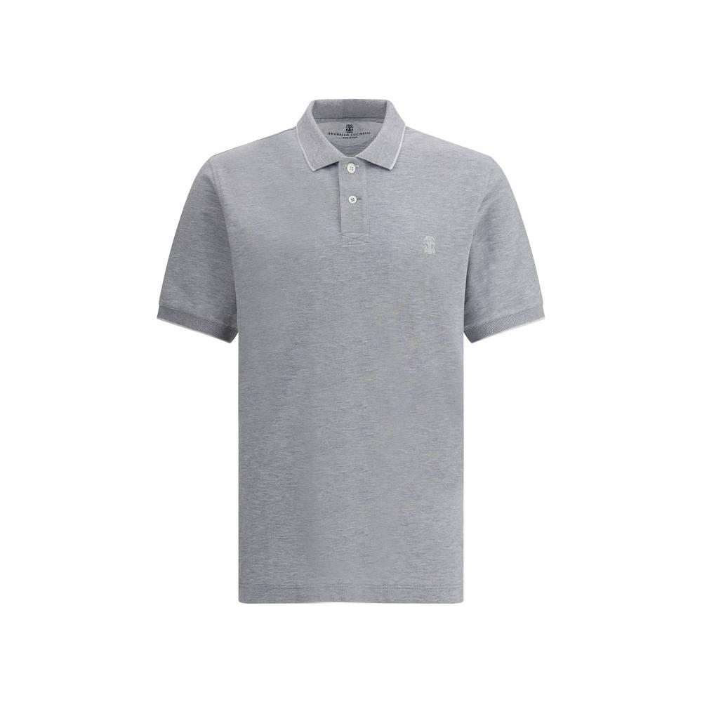 Brunello Cucinelli Logoed Polo ShirtBrunello Cucinelli’s cotton polo shirt features a classic collar with contrasting piping, adding a touch of sophistication to the design. Buttons on the front and the brand’s iconic logo on the chest further enrich the
