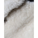 Burberry White WARRENFORD Shearling Leather Vest Coat Jacket JKT4091-44
