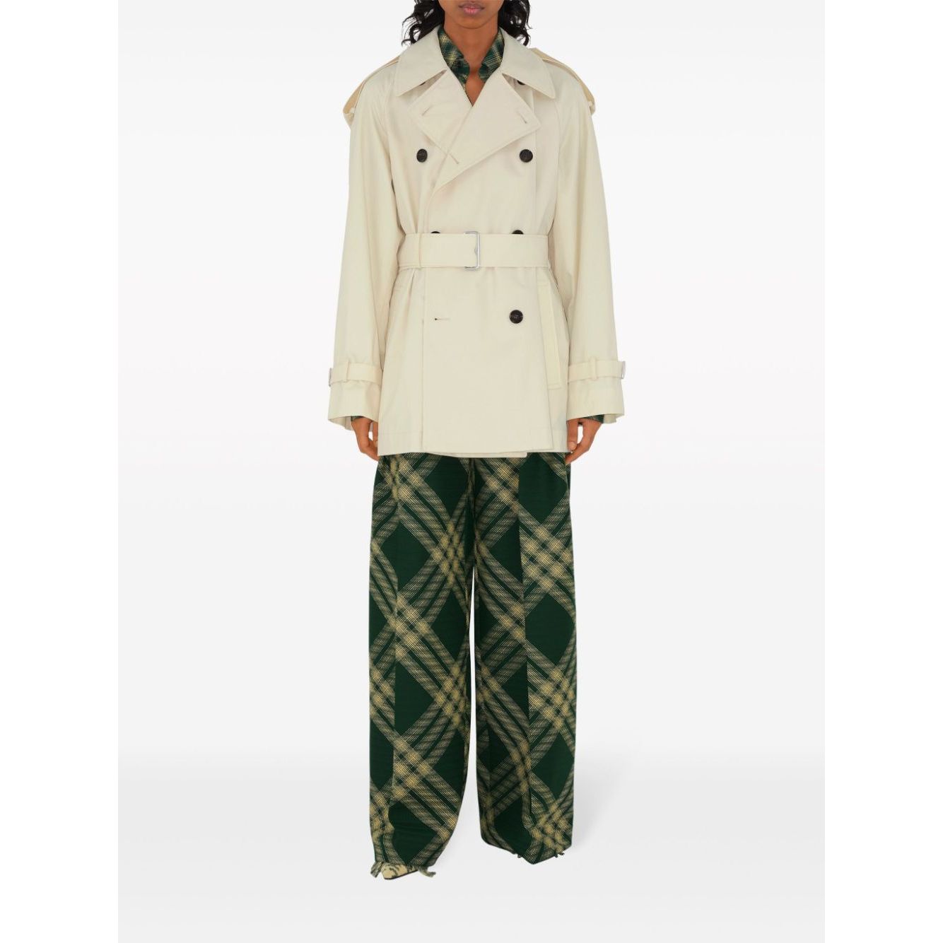 Burberry Short Belted Trench Coat Jackets