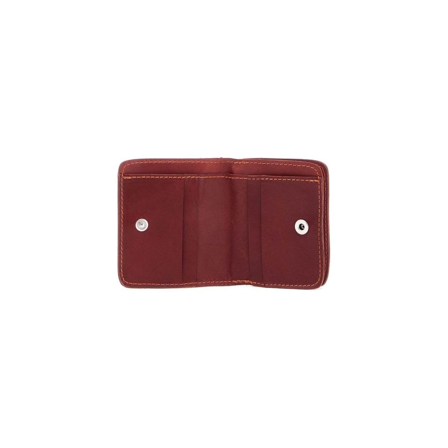 Guidi elegant red kangaroo leather wallet with card slots Small Leather Goods Guidi Saddle Brown
