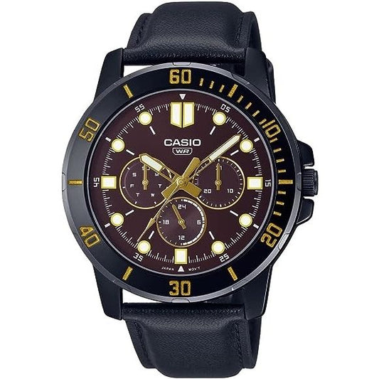 CASIO COLLECTION Mod. DIVER MULTIFUCTION BLACK - BROWN WATCHES