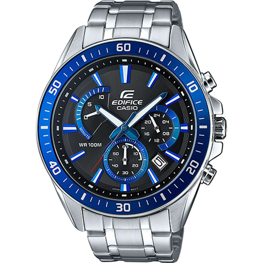 CASIO EDIFICE Mod. RETROGRADE CHRONOGRAPH XL - BLUE RACING WATCHES
