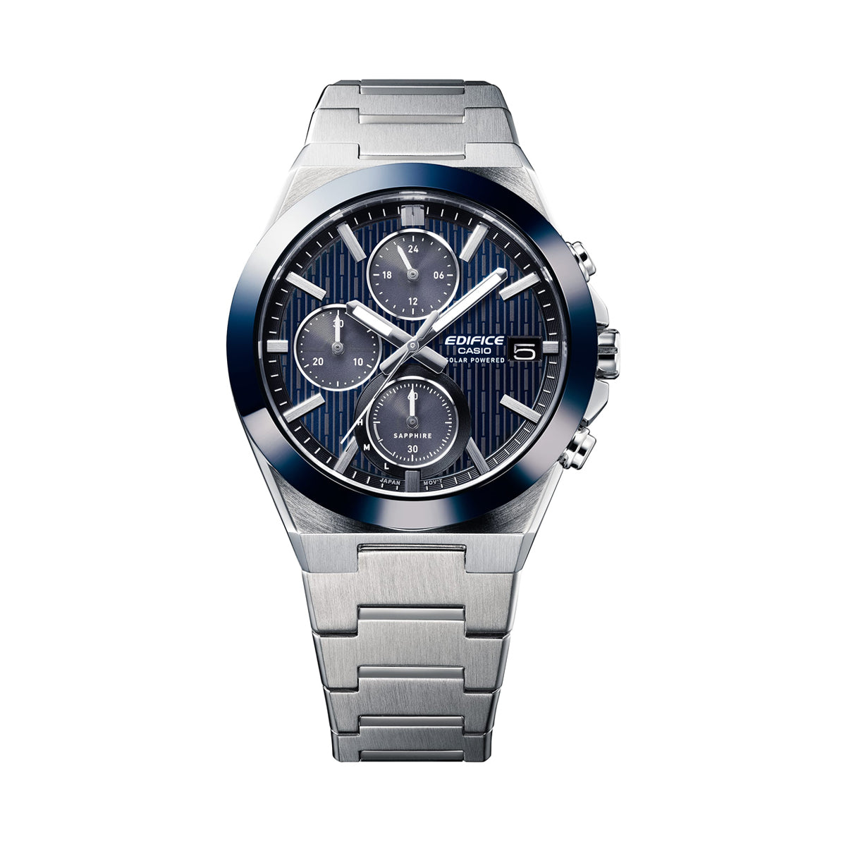 CASIO EDIFICE Mod. SOLAR POWERED CHRONOGRAPH - BLUE-1