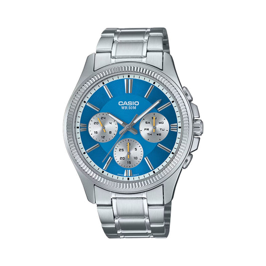 CASIO Mod. DAY DATE MULTIFUNCTION - LIGHT BLUE-0