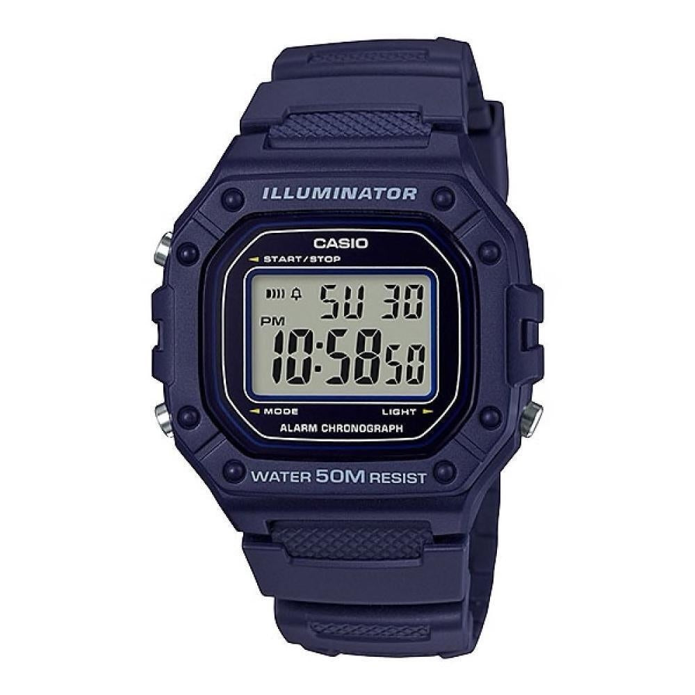 ?CASIO TIMELESS COLLECTION Mod. SPORT ILLUMINATOR WR 50M. ALARM. CHRONOGRAPH - BLUE WATCHES