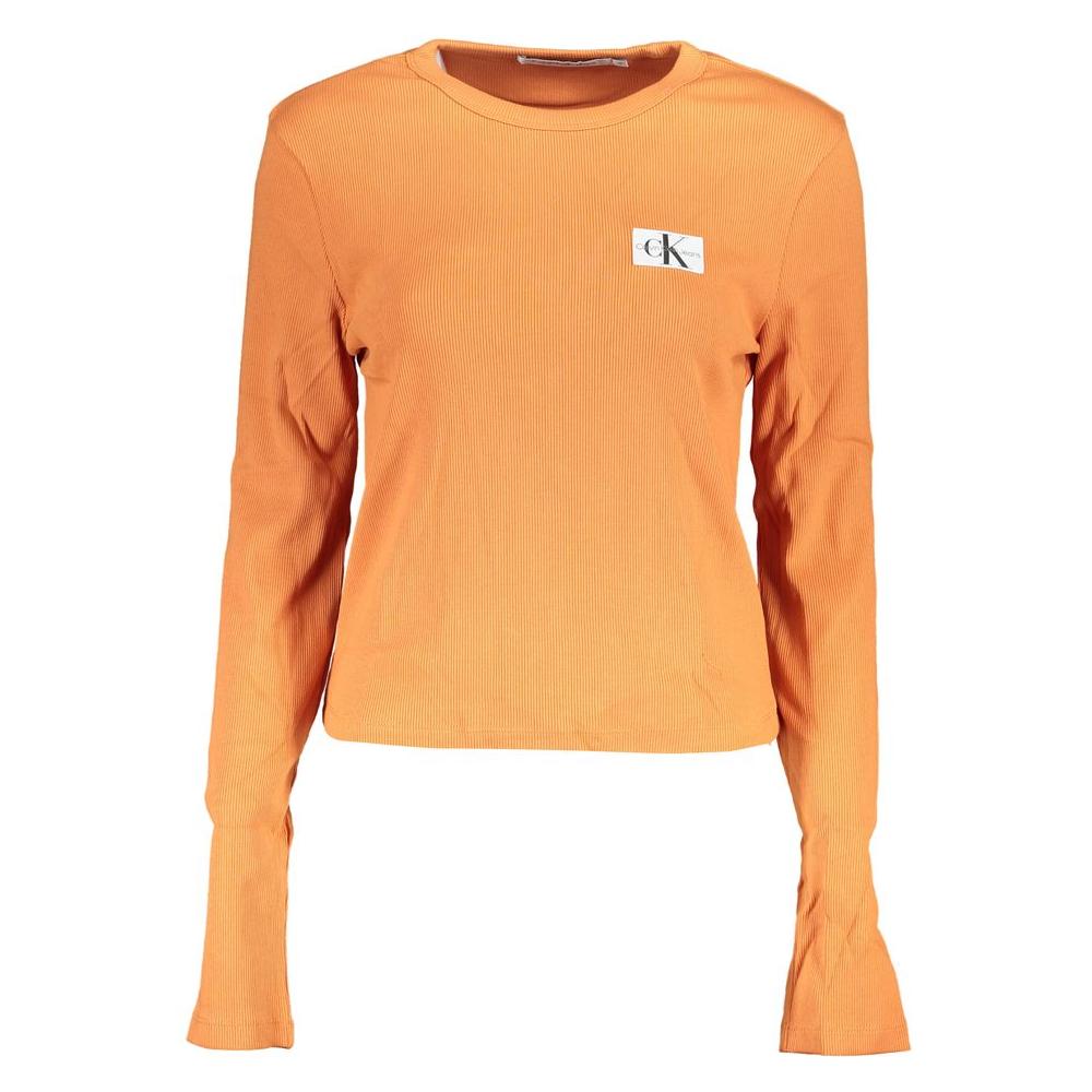 Calvin Klein Calvin Klein Orange Cotton Tops & T-Shirt CA-25474-S