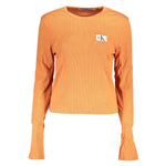 Calvin Klein Calvin Klein Orange Cotton Tops & T-Shirt CA-25474-S