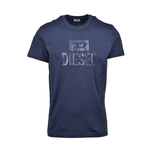 Diesel Blue Cotton T-Shirt