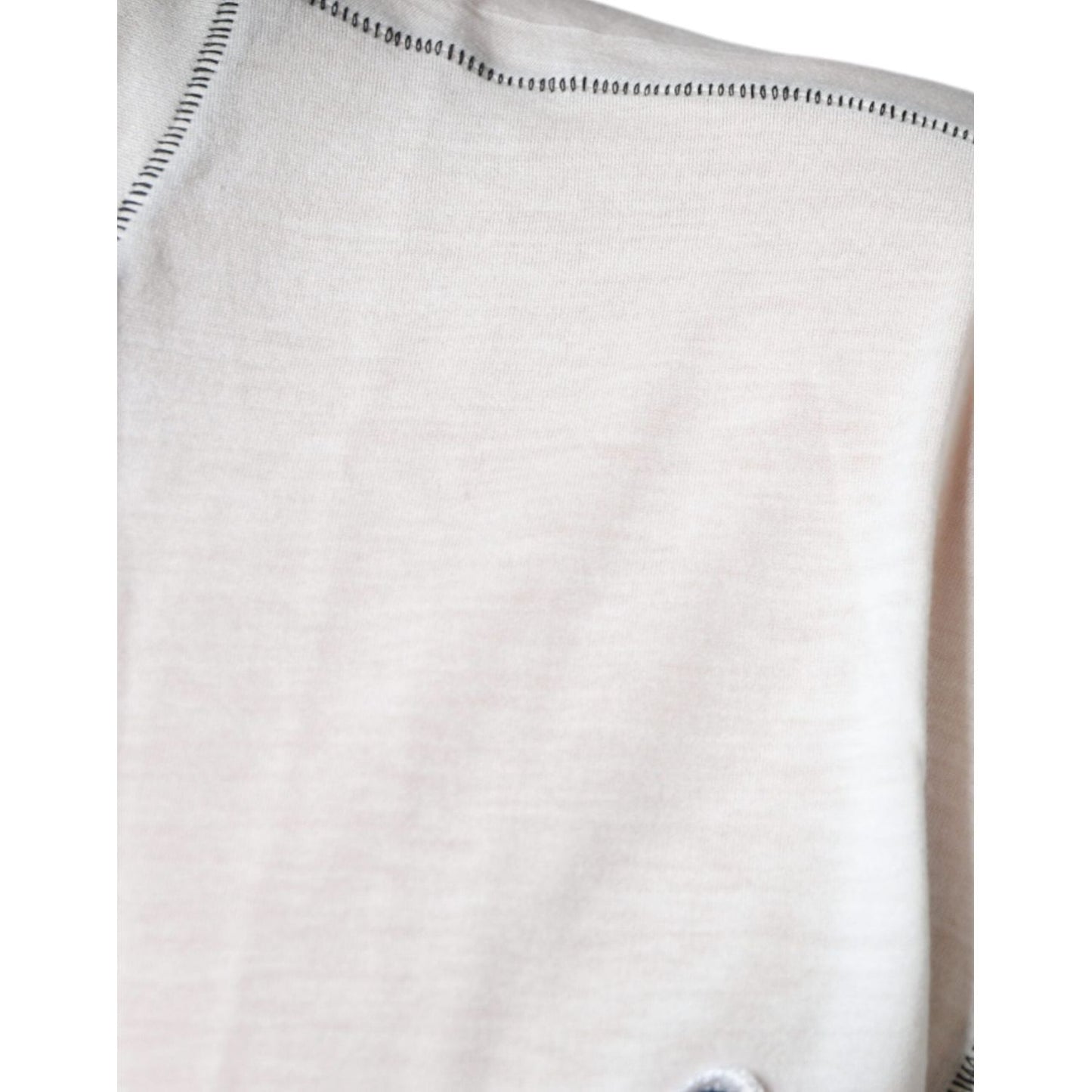 Dolce & Gabbana White Angel Crown Print Crew Neck T-shirt TSH86640-46