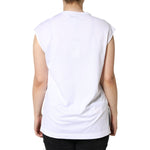 Dolce & Gabbana White Cotton Sleeveless Crew Neck T-shirt TSH86599-40