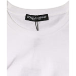 Dolce & Gabbana White Cotton Sleeveless Crew Neck T-shirt TSH86599-40