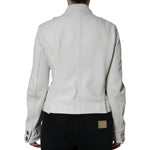 Dolce & Gabbana White Double Breasted Blazer Coat Jacket JKT4102-48