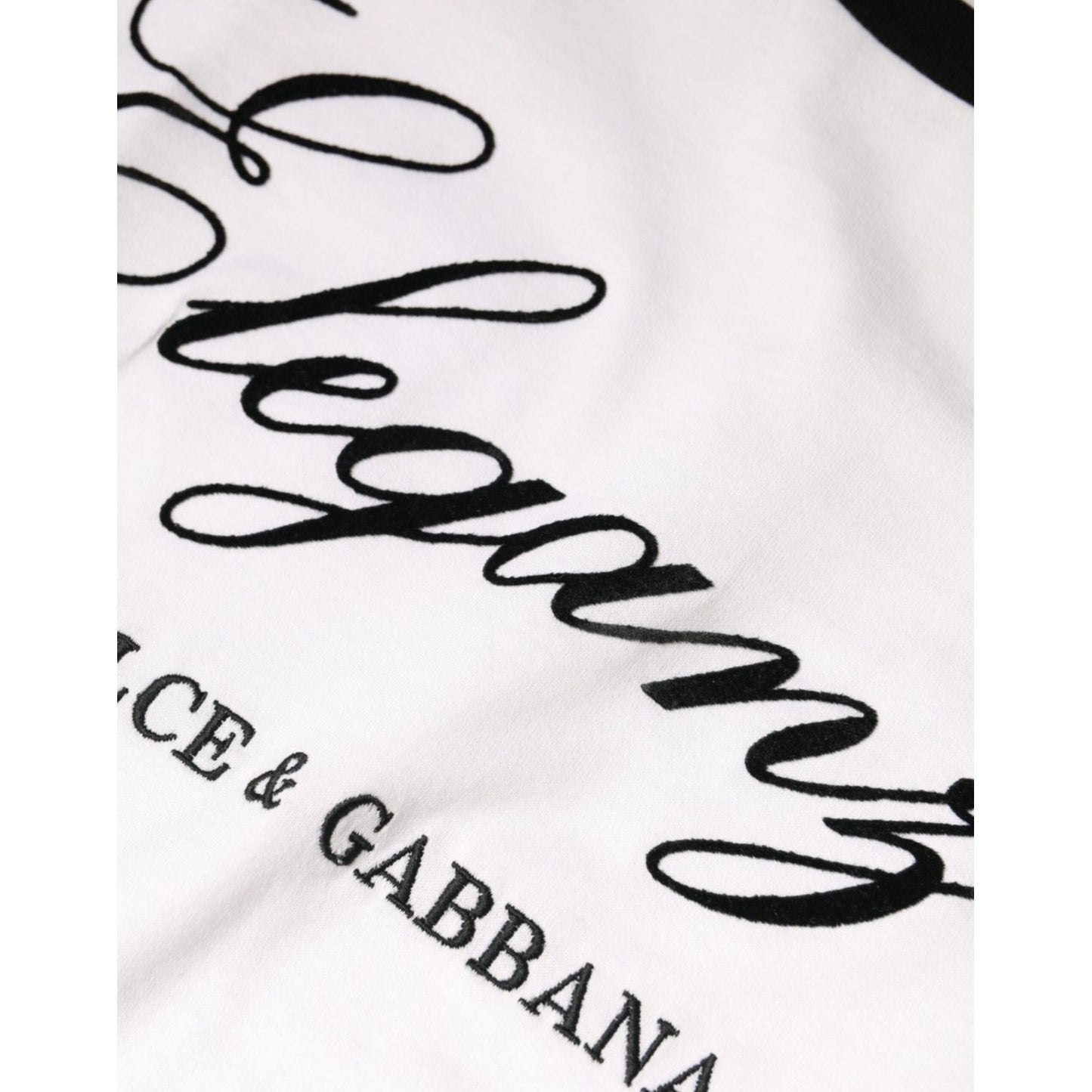 Dolce & Gabbana White Eleganza Print Cotton Short Sleeves T-shirt TSH86597-46