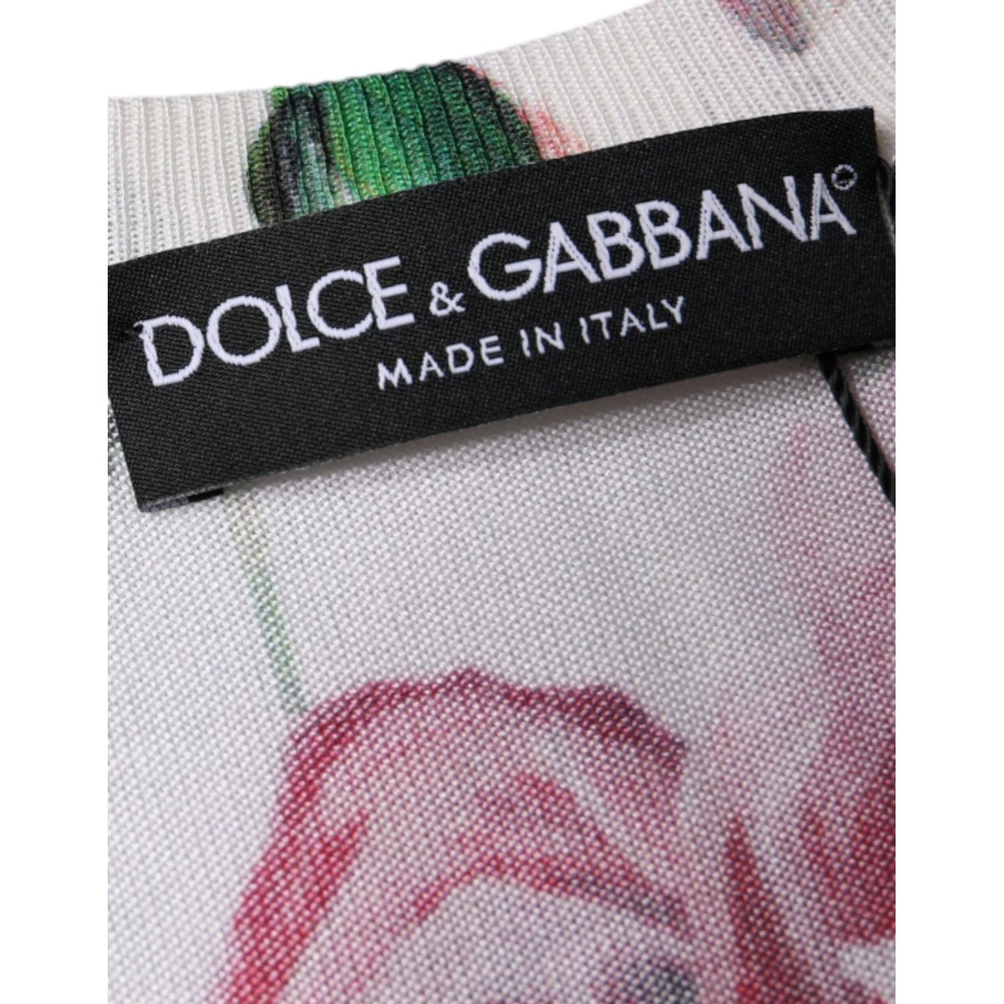 Dolce & Gabbana White Floral Lace Silk Sleeveless Tank Top TSH86580-40