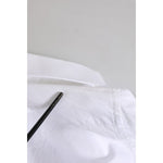 Dolce & Gabbana White GOLD Cotton Long Sleeve Formal Shirt