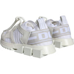 Dolce & Gabbana White Mesh Sorrento Trekking Sneakers Shoes LA11678-36.5