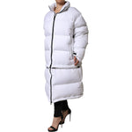 Dolce & Gabbana White Puffer Quilted Full Zip Coat Jacket JKT3815-40