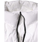 Dolce & Gabbana White Puffer Quilted Full Zip Coat Jacket JKT3815-40