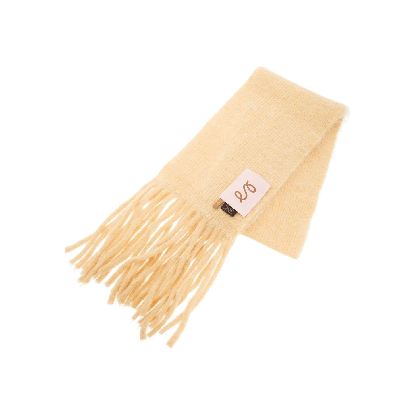SEFR fuzzy scarf Scarves Hats & Gloves SEFR Wheat