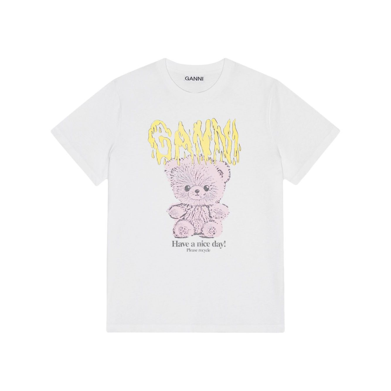 GANNI T-shirts and Polos White Topwear