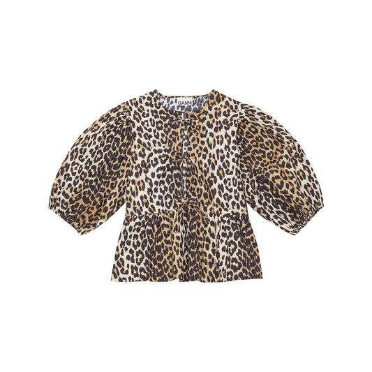 GANNI Top Brown Topwear