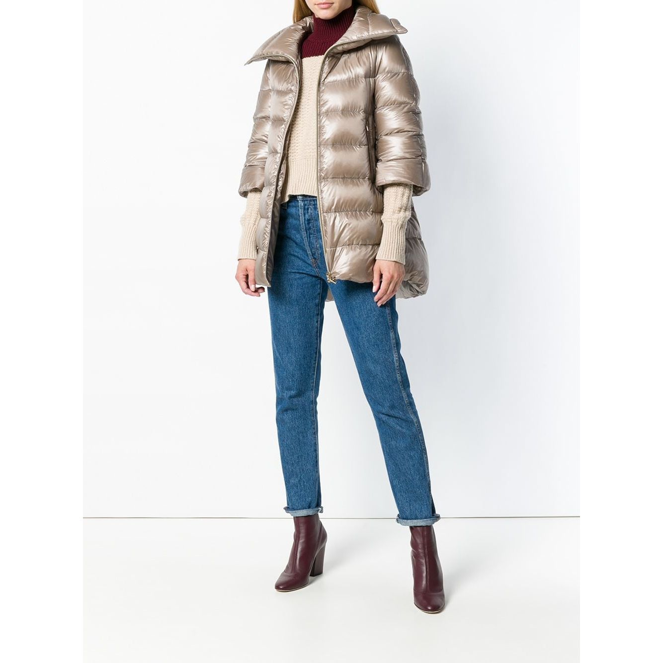 Herno Coats Dove Grey Jackets