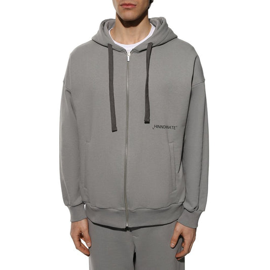 Hinnominate Gray Cotton Men's Sweatshirt