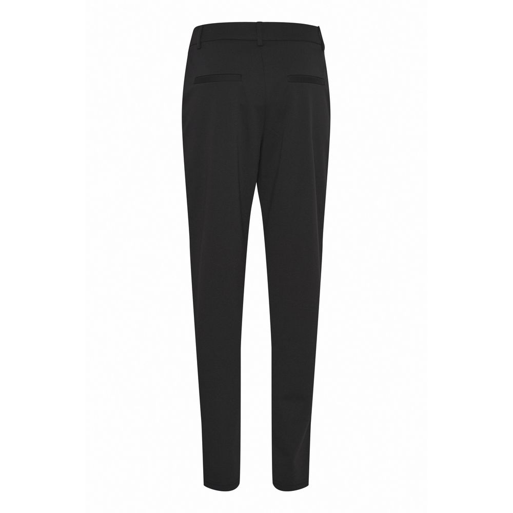 ICHI Black Recycled Polyester Pant