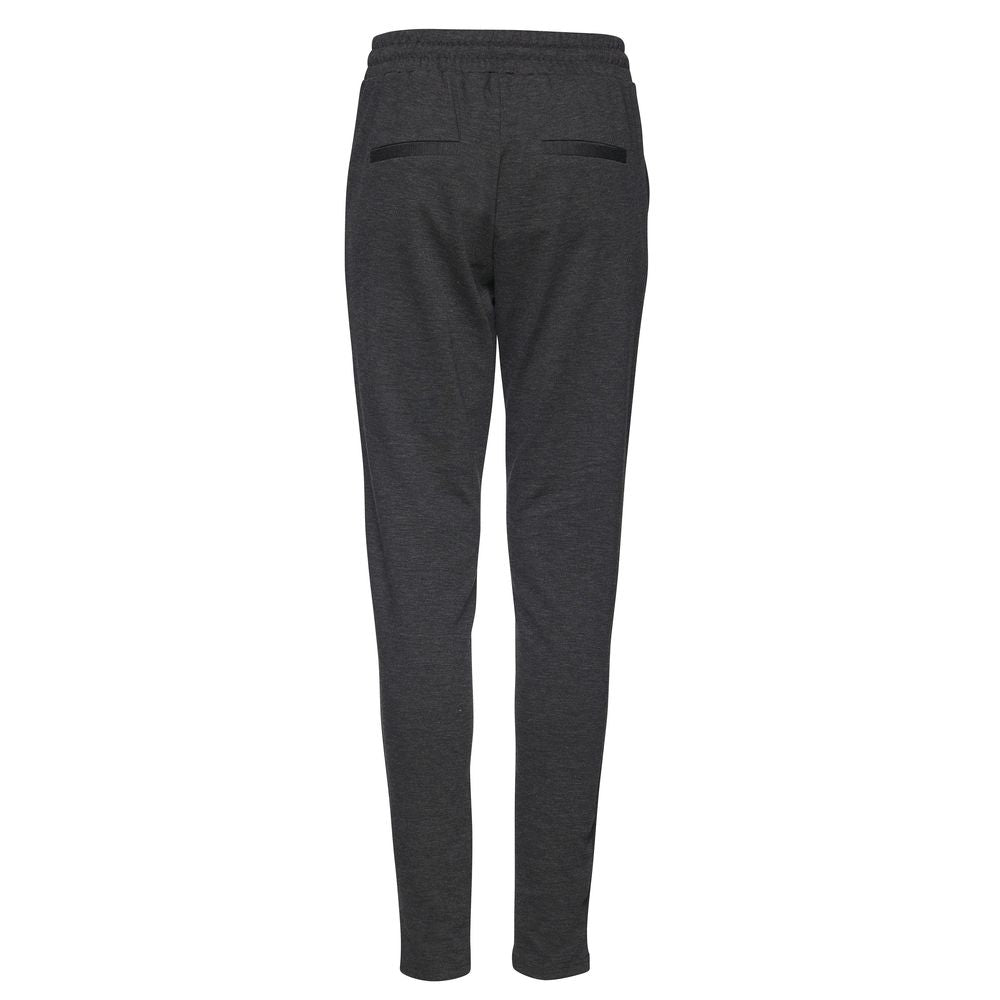 ICHI Gray Polyester Pant