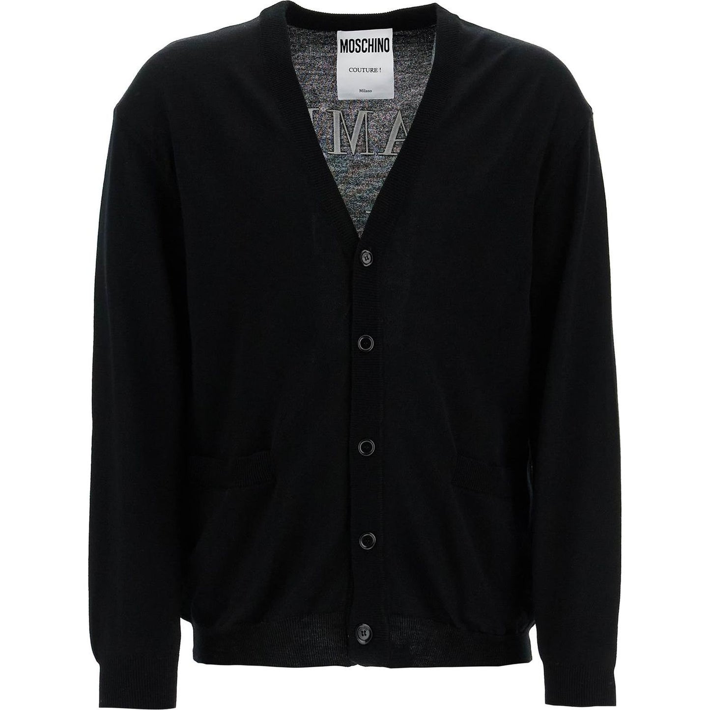 Moschino "classic chic cardigan with Knitwear Moschino Black